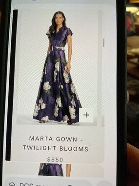 Beautiful Oak Hall Twilight Blooms Dress Sz. 12